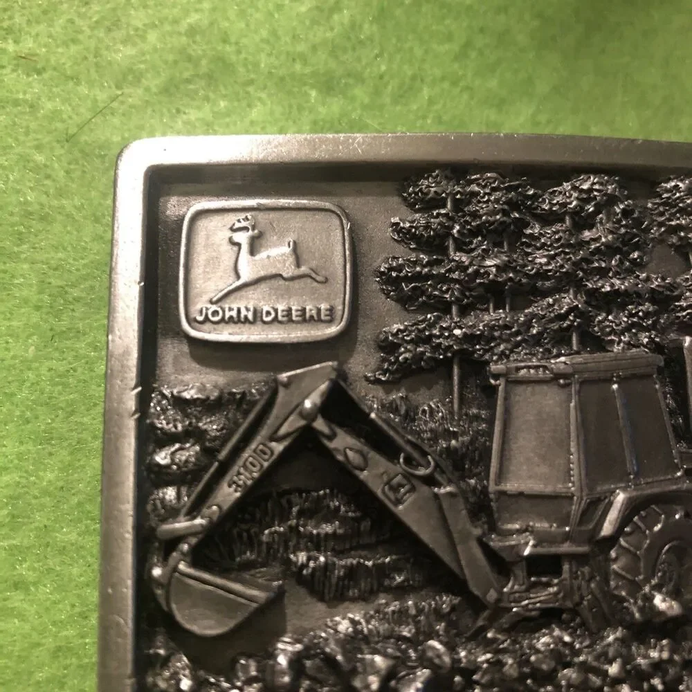 John Deere 1995 Limited Edition Dubuque Works Backhoe Loader Belt Buckle